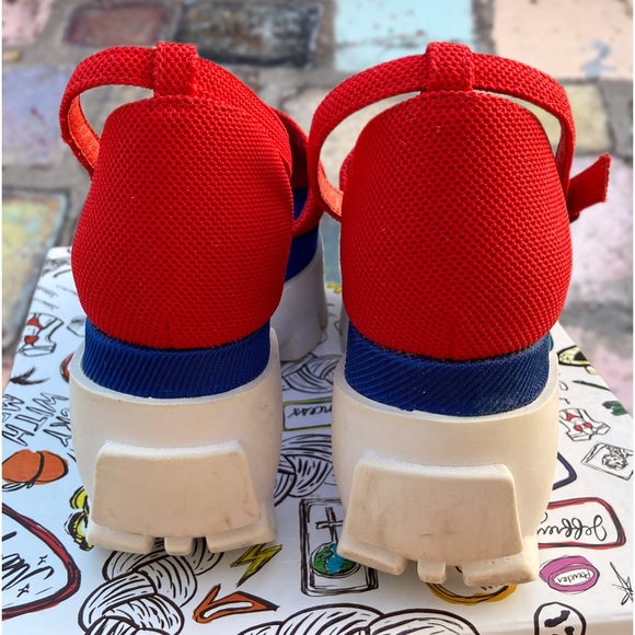 Free People Jeffrey Campbell Emery Flatform, 9 Red White Blue $135 preloved - Picture 7 of 12